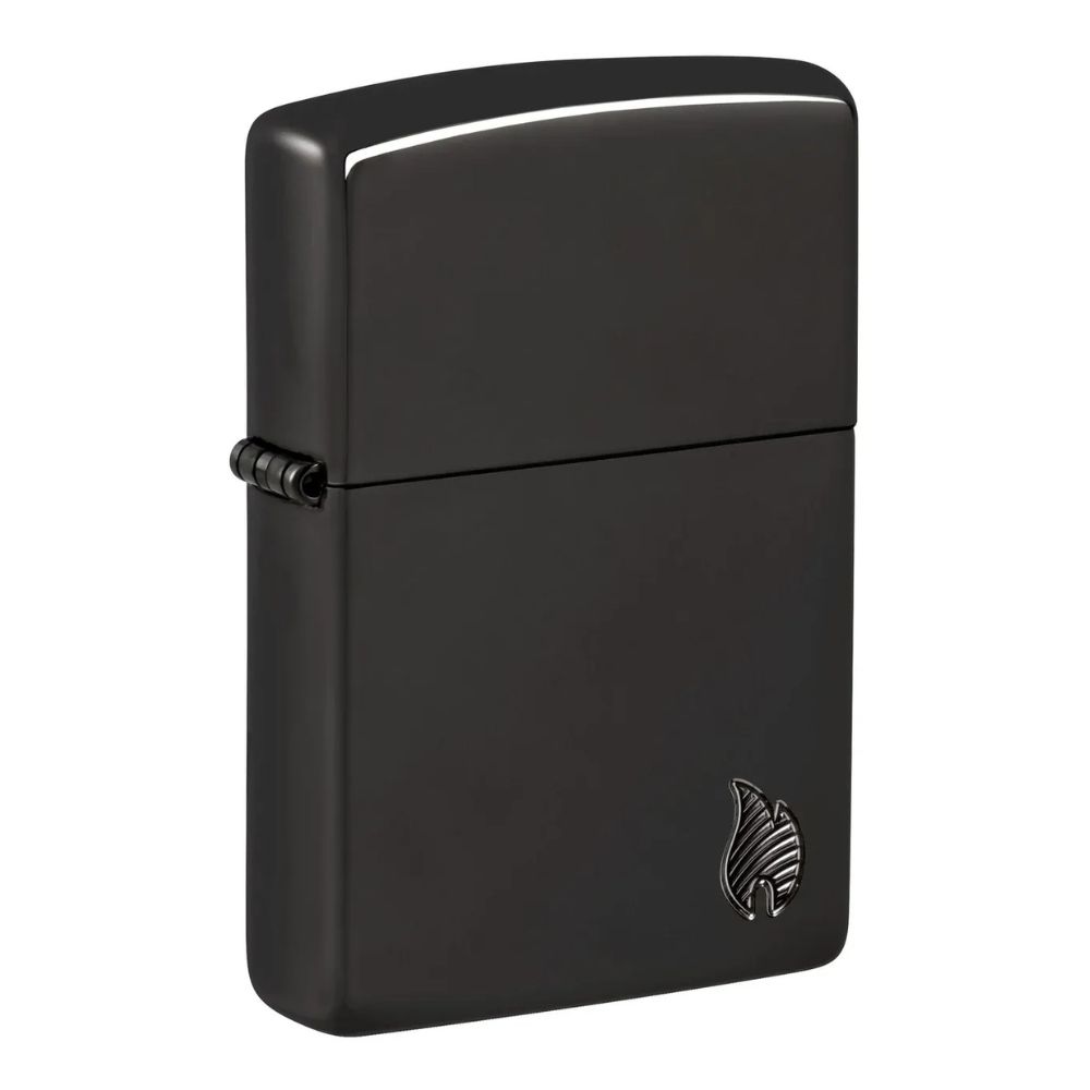 Zippo 46402 Armor High Polish Black Flame Design